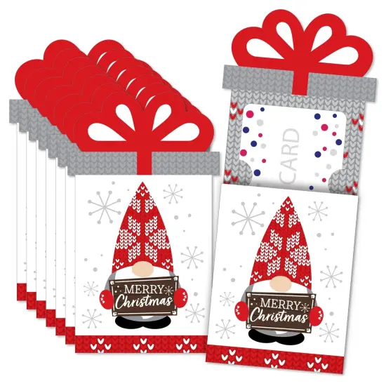 Big Dot of Happiness Christmas Gnomes - Holiday Party Money and Gift Card Sleeves - Nifty Gifty Card Holders - 8 Ct {1}