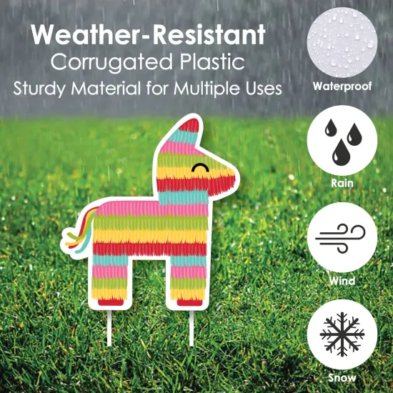 Big Dot of Happiness Let's Fiesta - Yard Sign & Outdoor Lawn Decorations - Fiesta Yard Signs - Set of 8 {4}