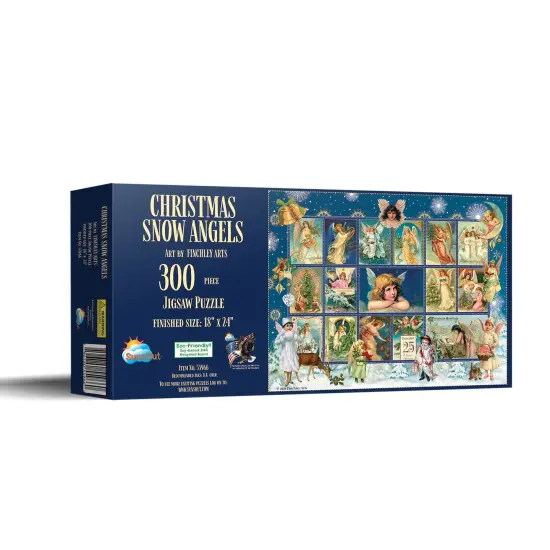Sunsout Christmas Snow Angels 300 pc Christmas Jigsaw Puzzle 55966 {3}
