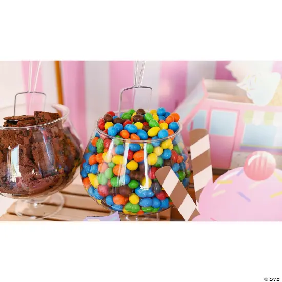 Bulk 6 Pc. Clear Candy Scoop Set {2}
