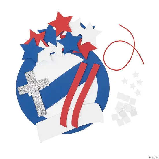 Religious Patriotic Wreath Craft Kit - Makes 12 {2}