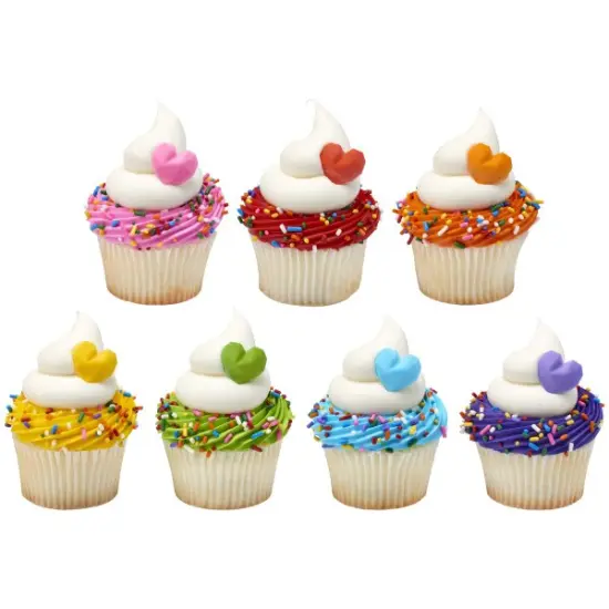 Low Poly Heart Dec-Ons&reg; Decorations 12ct {2}