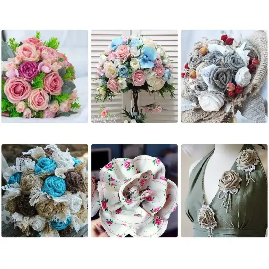 Cloth Fabric Flower Making Tools Set 17 Heads DIY Flower Craft Making Tool {4}