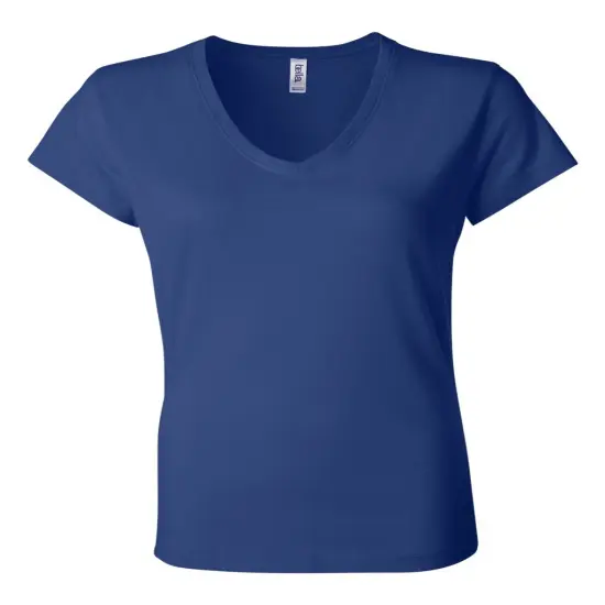 BELLA + CANVAS&reg; Women&rsquo;s Jersey V-Neck Short Sleeve Tee Athletic heather {6}