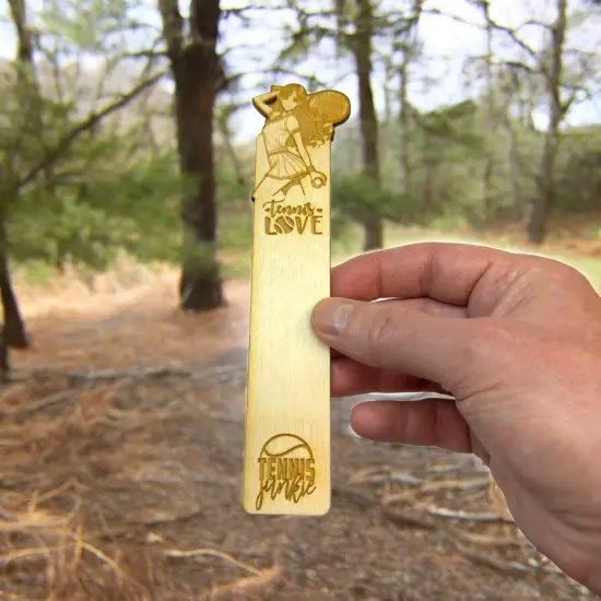 Bookmark - Tennis Love - Birch wood {5}