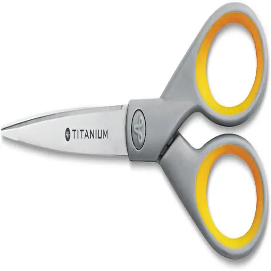 Titanium Bonded Scissors with Soft Handles, 7" Straight, Single (13526) {1}