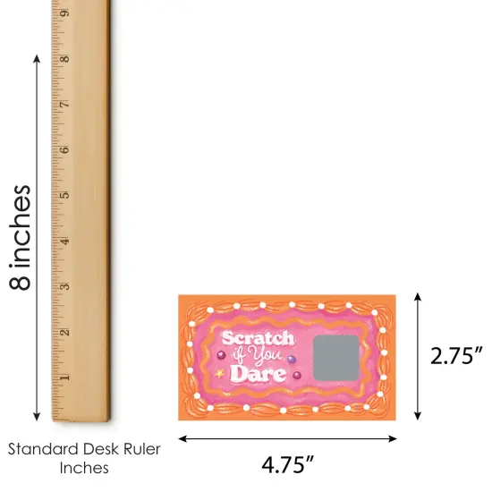 Big Dot of Happiness Hot Girl Bday - Vintage Cake Birthday Party Game Scratch Off Dare Cards - 22 Count {6}