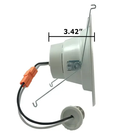 High Quality 5-6 in Recessed LED 12W 3000K Retrofit Downlight Kit - 100w eq. White {4}