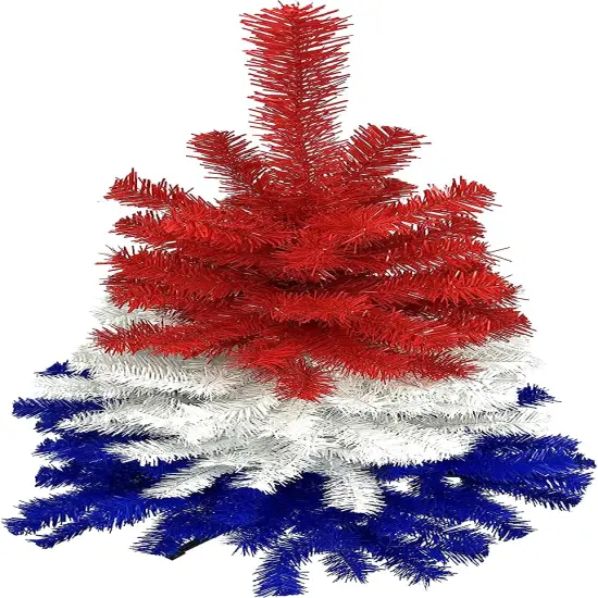 Tree Buddees Red White and Blue Patriotic Christmas 4 Foot Tall Tree {2}
