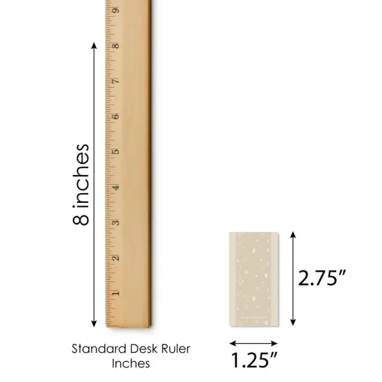 Big Dot of Happiness Tan Confetti Stars - Mini Candy Bar Wrapper Stickers - Simple Party Small Favors - 40 Count {6}