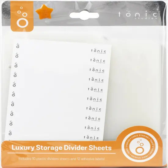 Tonic Luxury Storage Divider Sheets-10 Dividers With 12 Labels {1}