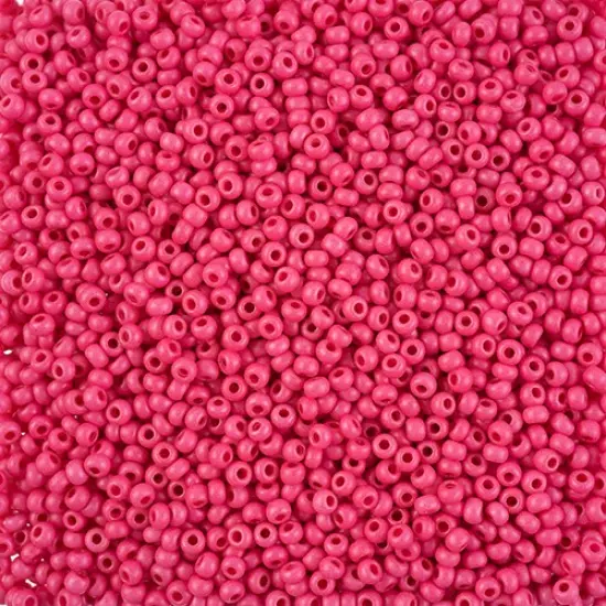 John Bead 8/0 Terra Intensive Matte Czech Glass Seed Beads, 500g Rose {1}