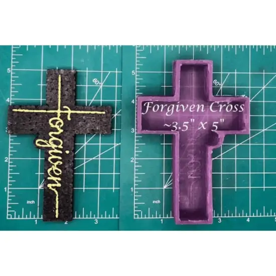 Forgiven Cross Silicone Freshie Mold {1}