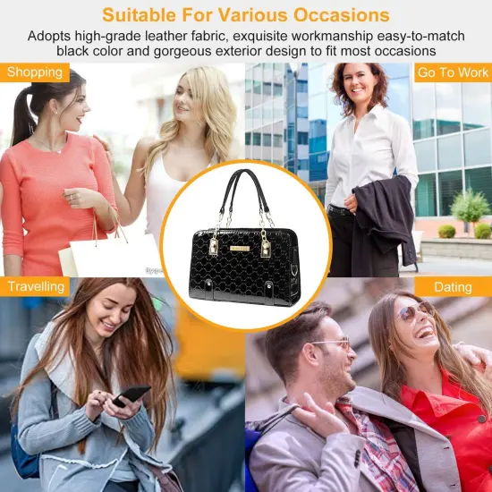Women's Fashion Leather Handbag Lady Purses Tote Bags Shoulder Satchel Crossbody Bags {6}