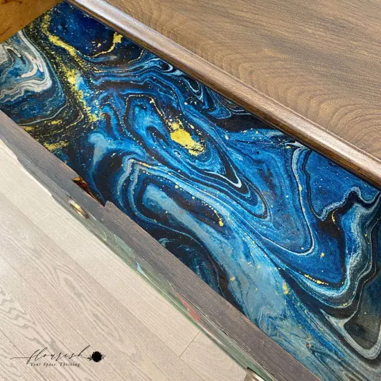 Redesign With Prima A1 Decoupage Rice Paper (Mulberry Tissue Paper) ? Sapphire Angel 23.4"X33.1" 655350655846 {2}