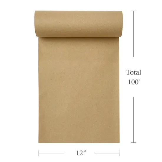 Wrapables Kraft Paper Roll 12" x 100' for Gift Wrapping, Packing, Moving, Postal, Arts & Crafts {2}