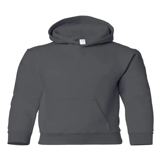 Gildan&reg; Heavy Blend Youth Hooded Sweatshirt Charcoal {1}