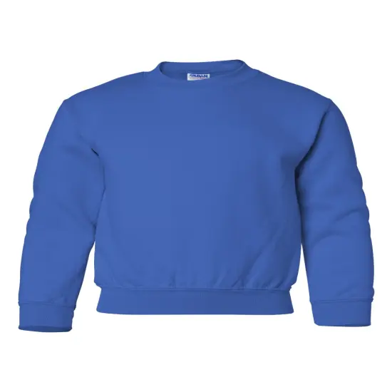 Gildan&reg; Heavy Blend Youth Crew Neck Long Sleeve Sweatshirt Royal {1}