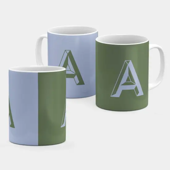 Monogram Letter 11oz Mug IV {2}