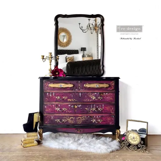 Redesign With Prima Decor Stencils Cece - Mix & Style - Glam Punk - 5 pcs, 12"x12" sheet size each 655350657079 {5}