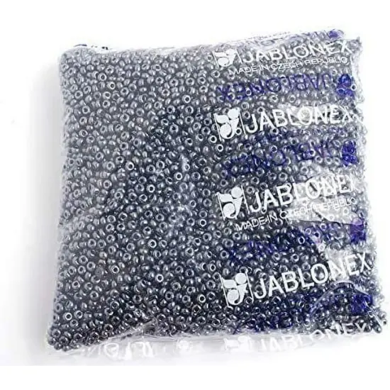 John Bead 6/0 Metallic Czech Glass Seed Beads, 500g Gunmetal {2}