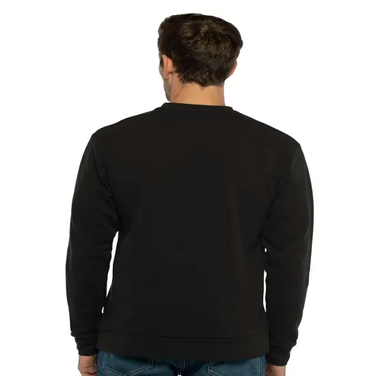 Next Level&reg; Santa Cruz Long Sleeve Crewneck Pocket Sweatshirt Midnight navy {5}