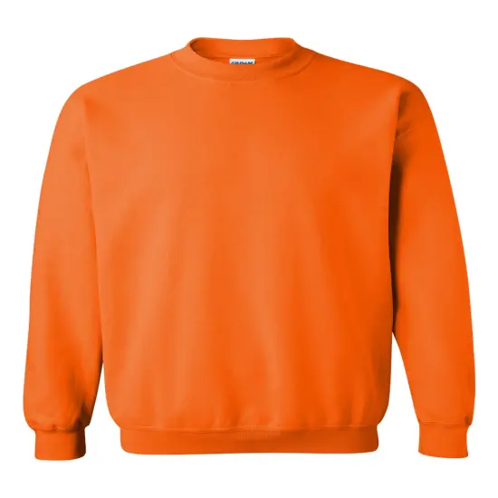 Gildan&reg; Heavy Blend Long Sleeve Crew Neck Sweatshirt Safety orange {2}