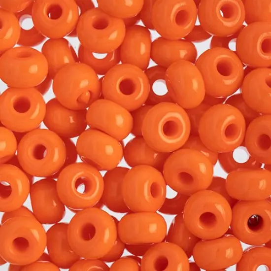 John Bead 32/0 Opaque Czech Glass Seed Beads, 250g Orange {1}
