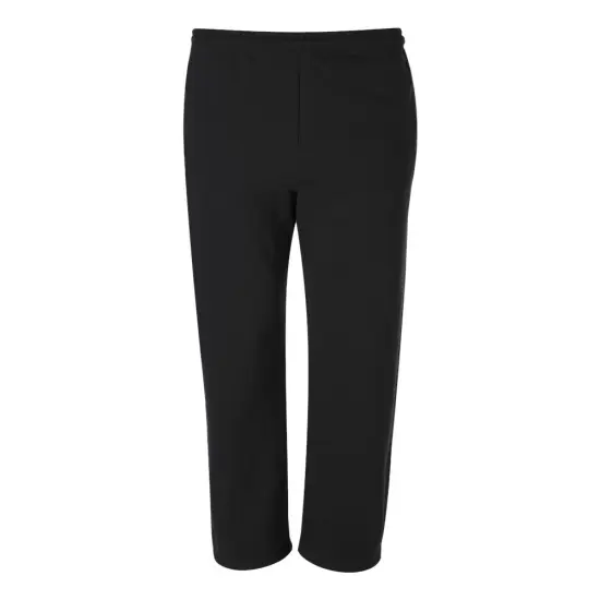 JERZEES&reg; NuBlend Open-BottoM Sweatpants with Pockets Black {1}