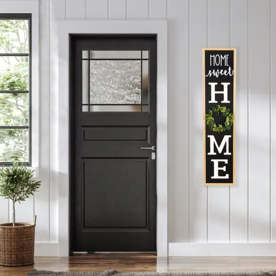 Northlight 40 Inch "Home Sweet Home" Wooden Framed Outdoor Porch Board Sign Decoration Black {4}