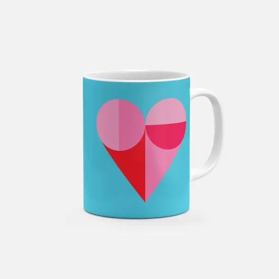Geo Heart 11 Oz Mug {2}