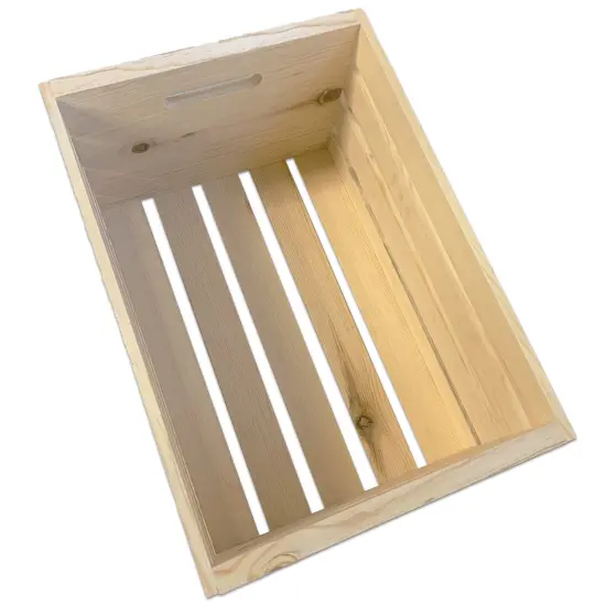Wilson Large Pine Wood Crate {3}