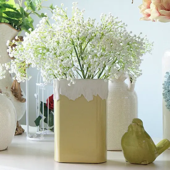 Artificial Baby&rsquo;s Breath Floral Bundle &ndash; White Gypsophila for Bouquets, Weddings & DIY Decor {3}