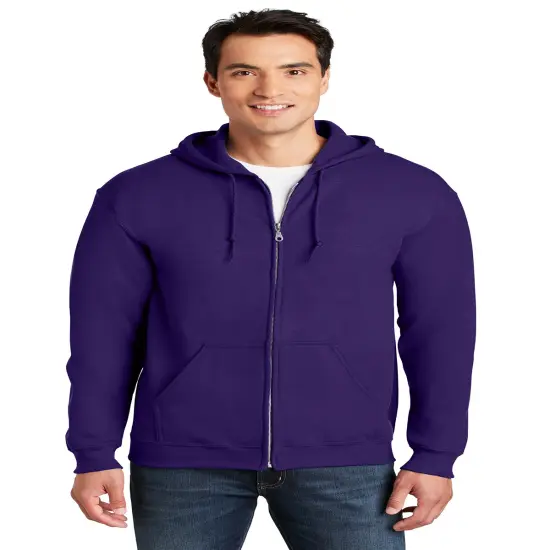 Gildan&reg; Heavy Blend Long Sleeve Full-Zip Hooded Sweatshirt Purple {1}