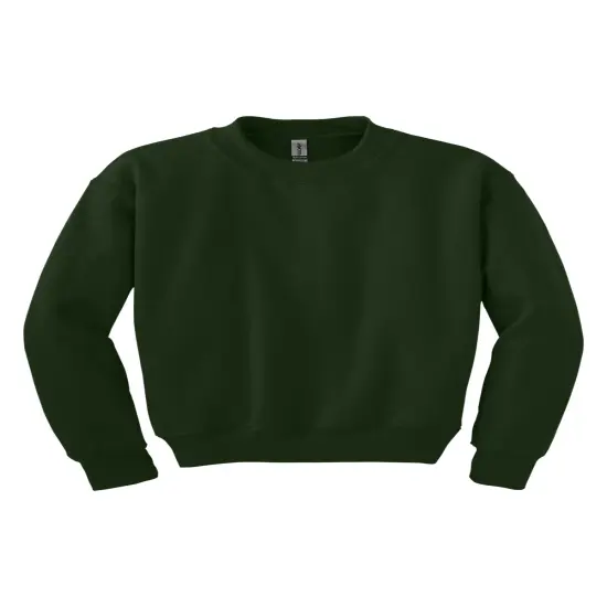 Gildan&reg; Youth Crewneck Long Sweatshirt Forest green {1}