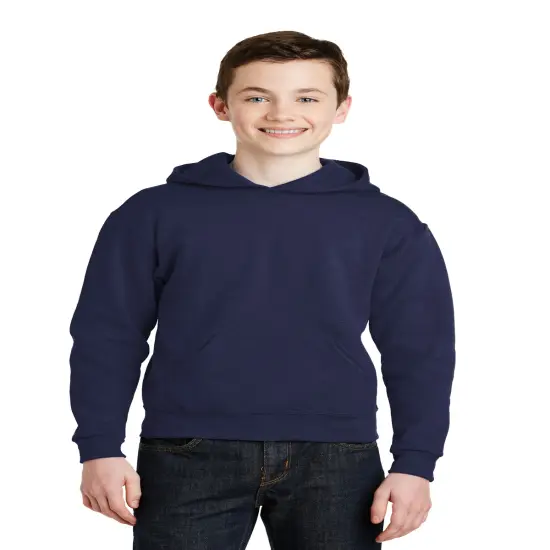 JERZEES&reg; NuBlend Youth Hooded Sweatshirt Navy {1}
