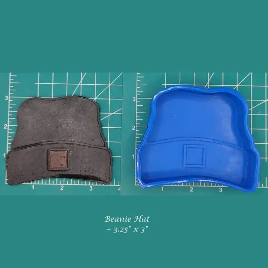 Beanie Hat Silicone Freshie Mold {1}