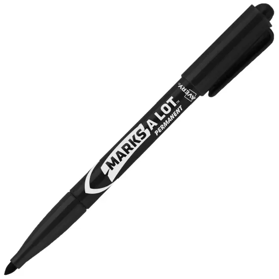 Avery Marks A Lot Value Pack Permanent Markers, Pen-Style, Bullet Tip, Water and Wear Resistant, 200 Black (29857) {3}