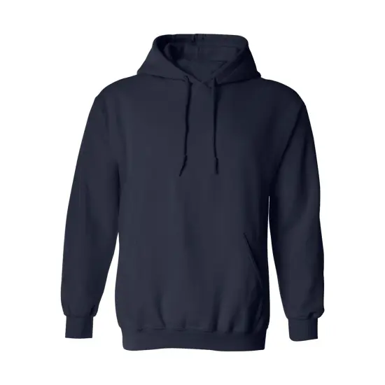 Gildan&reg; Heavy Blend Long Sleeve Fleece Hooded Sweatshirt Navy {1}