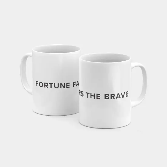 Fortune Favors the Brave 11oz Mug {1}