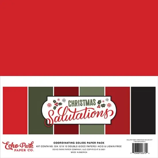 Echo Park Christmas Salutations Solids Kit {1}