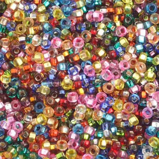 John Bead 10/0 Silver Lined Czech Glass Seed Beads, 500g Light Red {2}
