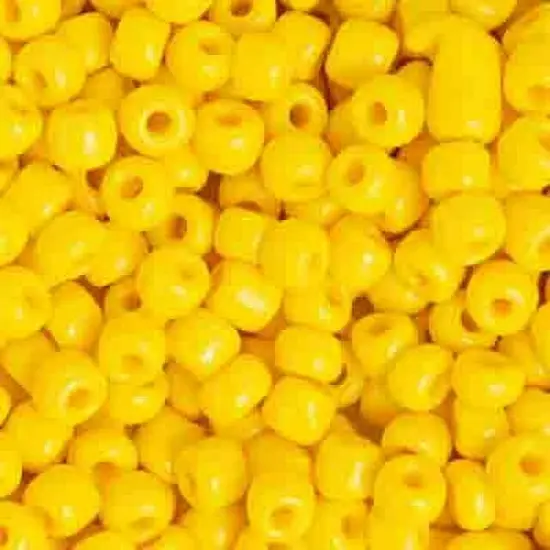 John Bead 2/0 Opaque Czech Glass Seed Beads, 500g Yellow {1}