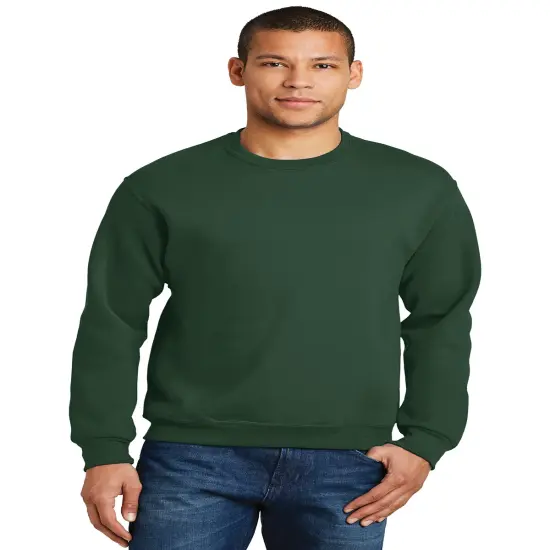 JERZEEAS&reg; NuBlend Crewneck Sweatshirt Forest green {1}