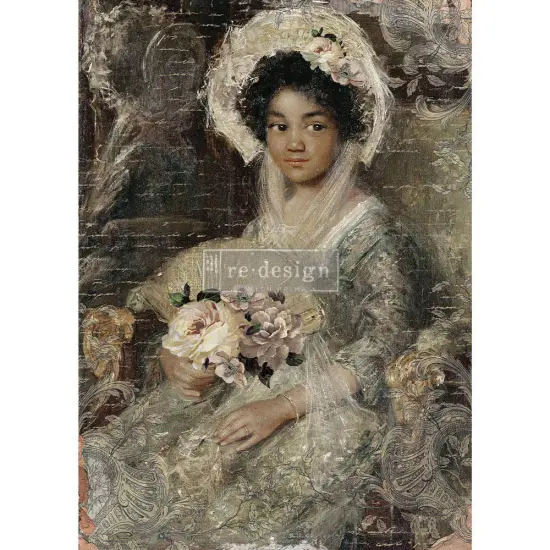 Redesign With Prima A1 Decoupage Rice Paper (Mulberry Tissue Paper) ? Beautiful Portrait 23.4"X33.1" 655350655792 {1}