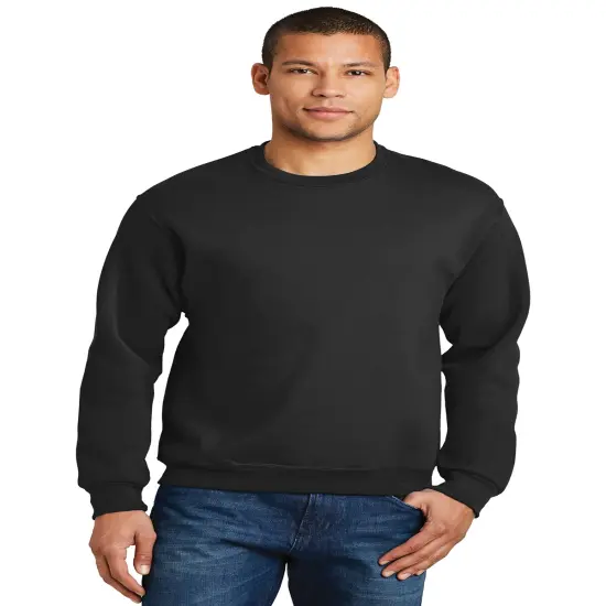JERZEEAS&reg; NuBlend Crewneck Sweatshirt Black {1}
