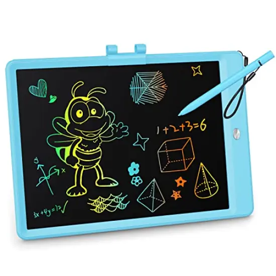 LCD Writing Tablet, 10 Inch Colorful Toddler Doodle Board Drawing Tablet, Erasable Reusable Electronic Drawing Pads, Educational and Learning Toy for 3-6 Years Old Boy and Girls {2}