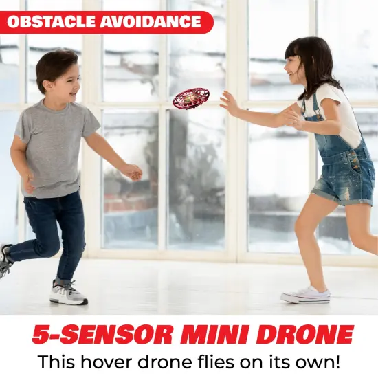 Force1 Scoot Hand Operated Drone for Kids or Adults - Red {3}