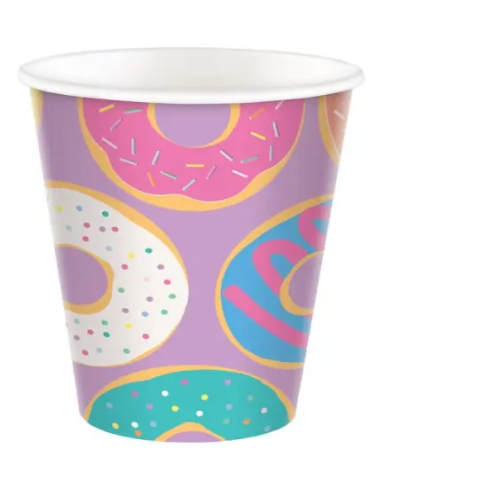 Donut Party Cups, 9 oz., 8pcs {2}
