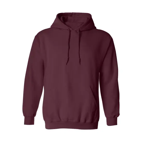 Gildan&reg; Heavy Blend Long Sleeve Fleece Hooded Sweatshirt Maroon {1}
